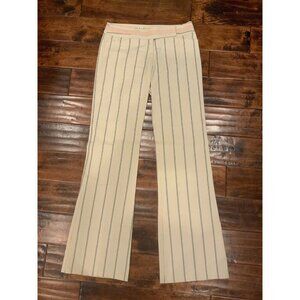 Nannette Lapore Tan, Pink, & Brown Striped Wide Leg Pants, Size 4